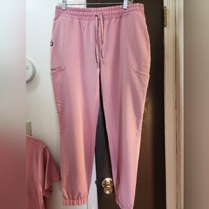Jaanuu Mauve Pink Jace Jogger Scrub Pants